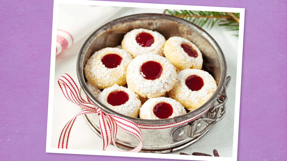 Coconut Thumbprints (easy christmas cookie recipes with few ingredients)