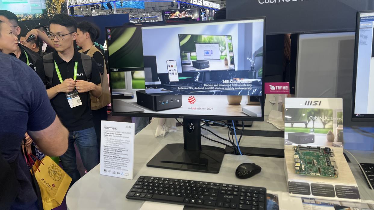  An MSI monitor on display at Computex 2024. 