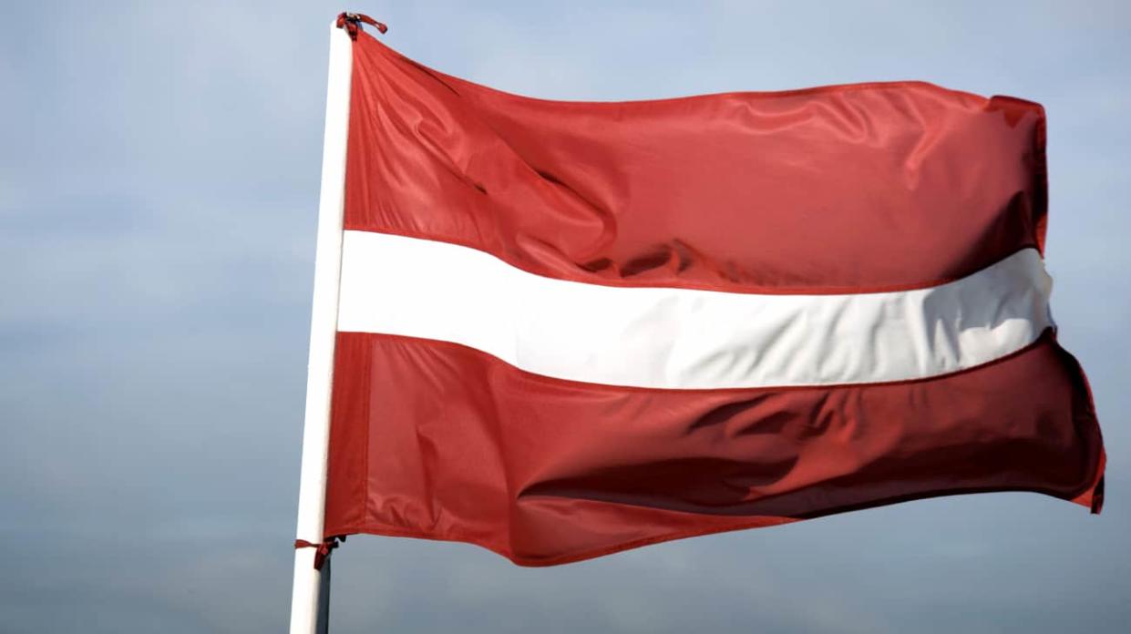 Latvian flag. Stock photo: Getty Images