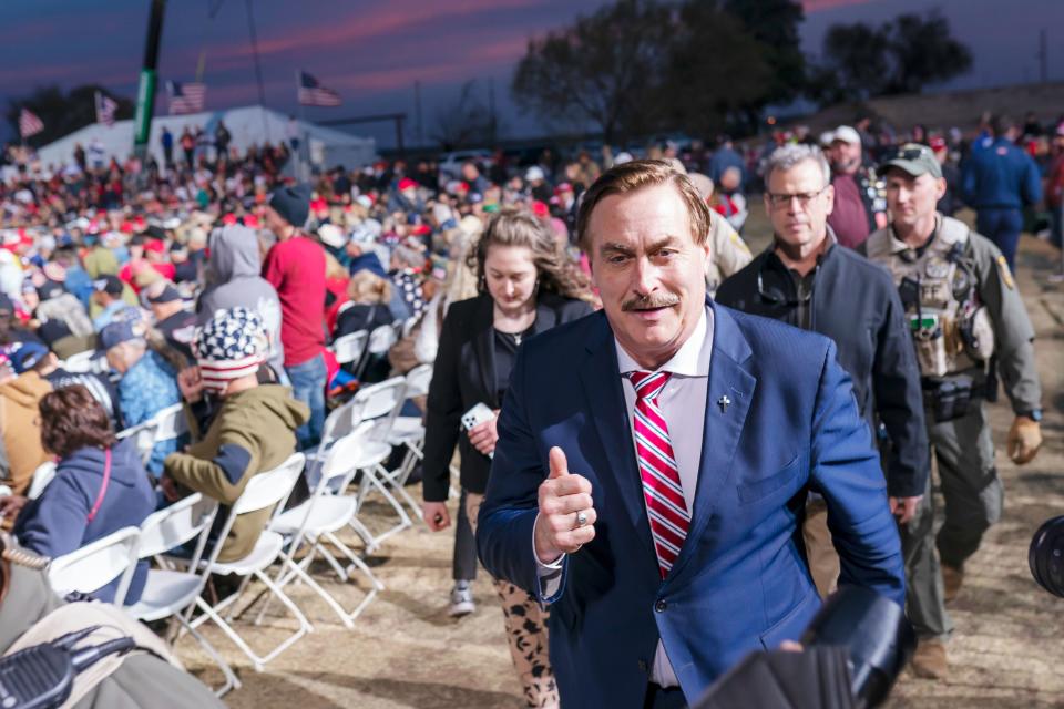 mike lindell at trump rally