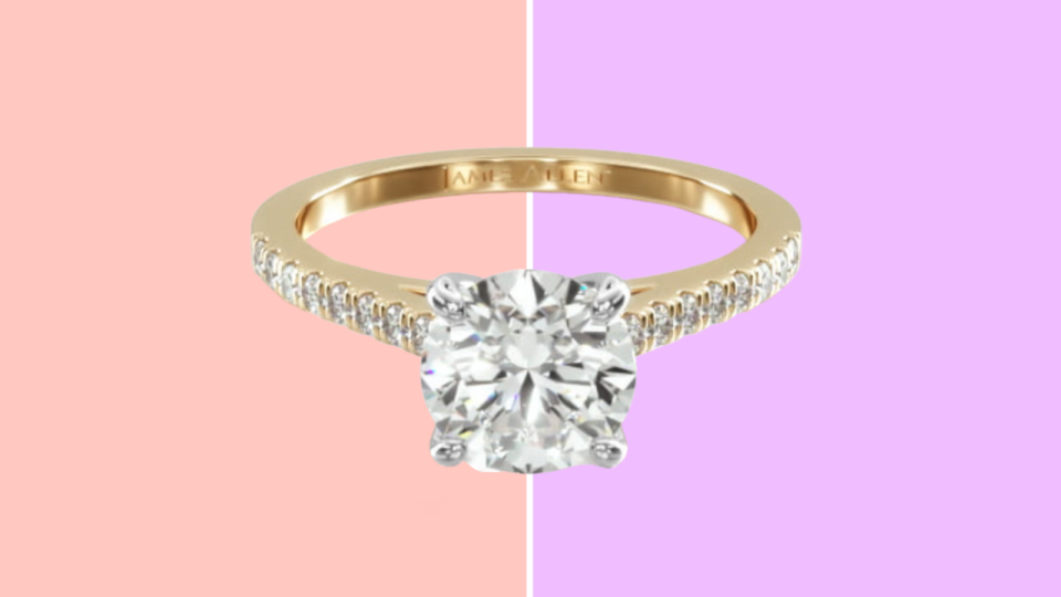 Best James Allen engagement rings: Common Prong Round Shaped Diamond Engagement Ring