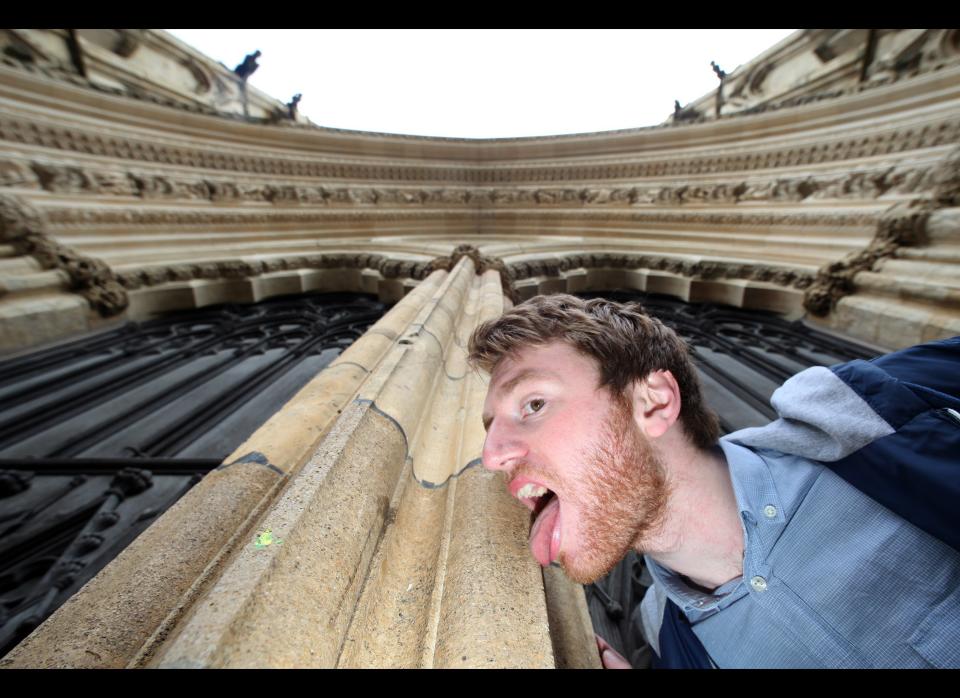 A man has made a 5,000 mile pilgrimage to every Anglican cathedral in England so he can give them a good LICKING. Lawrence Edmonds has staked his claim as Britains first every cathedral licker by tongue tickling an incredible 42 in less than two years. Christian approval, Polish condemnation, and looks of confusion from a flock of Dutch tourists have all been experienced by Lawrence on his epic journey Back in January 2011, Lawrences friend Adam challenged him to a bet- that he couldnt lick every Anglican cathedral in the UK within five years. Credit: Caters News