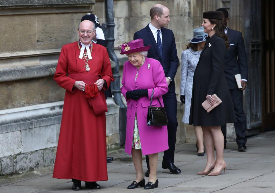 Queen Elizabeth II, Prince William and Kate Middleton