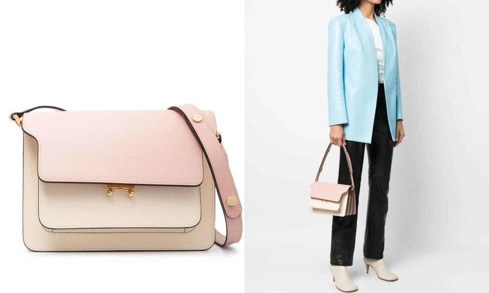 Marni Trunk拼色手袋 特價NT$44,760（圖片來源：Farfetch）