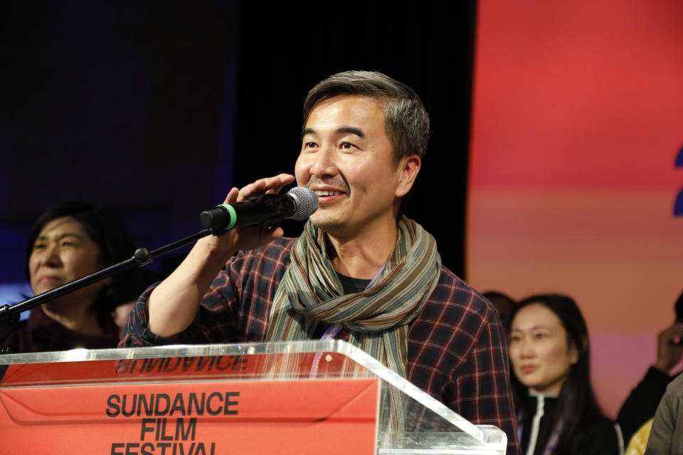 S. Leo Chiang at the 2020 Sundance Film Festival at The Shop.