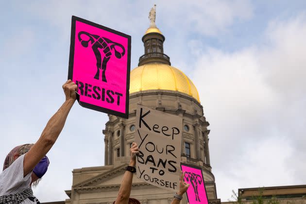The law Texas Republicans passed to effectively outlaw abortion set off protests in other states amid fears they would follow its blueprint. The Supreme Court's apparently likely decision to overturn Roe v. Wade will only intensify the focus on state legislatures as the GOP seeks to further restrict abortion rights. (Photo: Megan Varner via Getty Images)