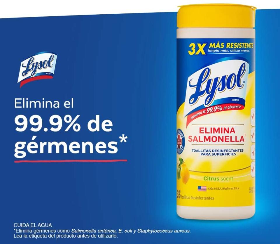 Lysol Toallitas Desinfectantes Citrus