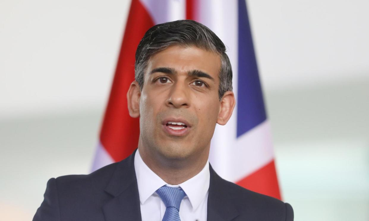 <span>Rishi Sunak said his ‘working assumption’ was that there would be an election in the second half of the year.</span><span>Photograph: dts News Agency Germany/REX/Shutterstock</span>