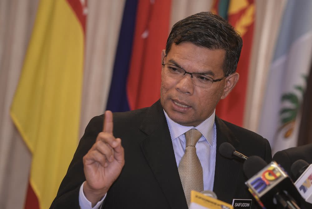 PKR secretary-general Datuk Seri Saifuddin Nasution Ismail said should MACC decline to extend cooperation in the matter, PKR will find another way. ― Picture by Shafwan Zaidon