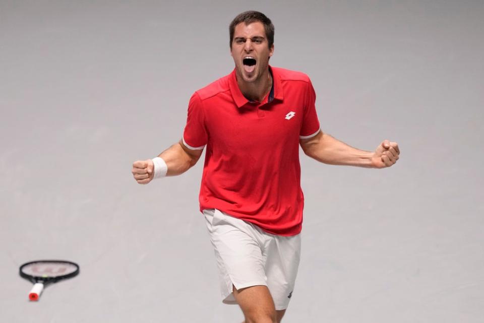 Borna Gojo scored a huge upset win in Turin (Antonio Calanni/AP) (AP)