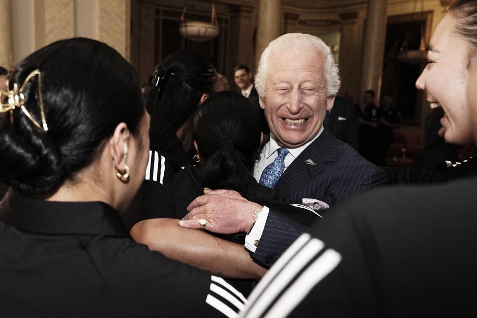 Charles met the New Zealand women’s rugby union team at Buckingham Palace (Aaron Chown/PA) (PA Wire)