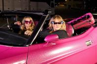 <p>On Sunday night in Nashville, Miranda Lambert and Elle King rolled up onto the ACM Awards red carpet in Nashville in a custom pink Ford Mustang, like the boss babes they are. </p>