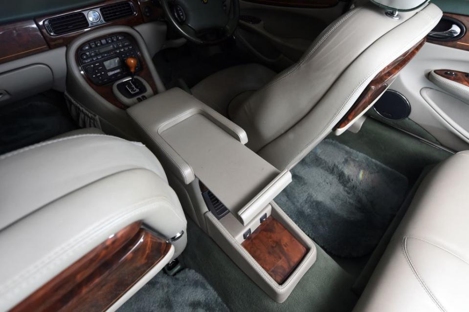 The Jaguar sports a cream leather interior. PA Images via Getty Images