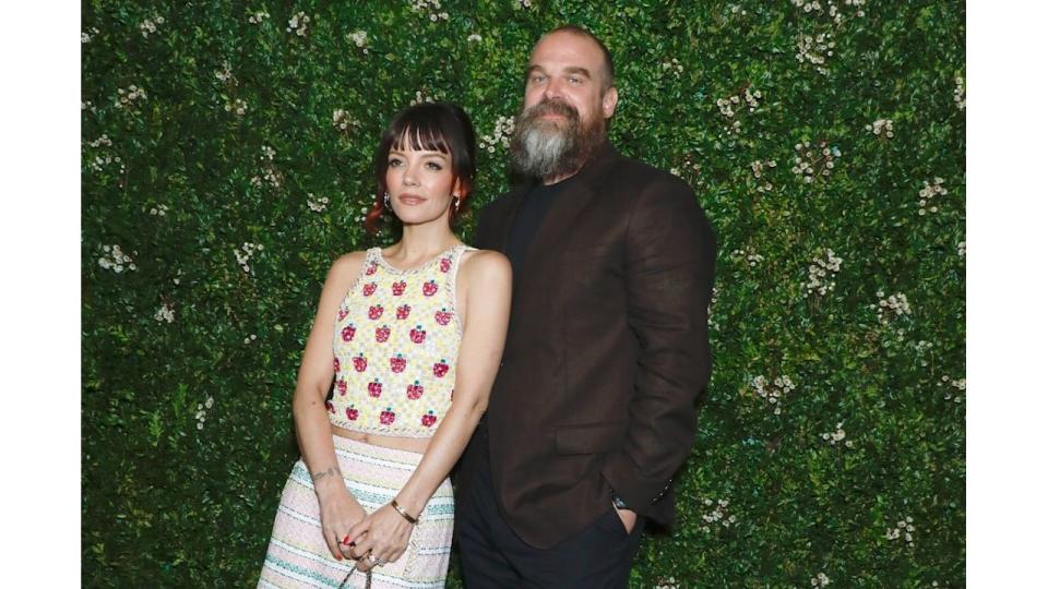 Lily Allen and David Harbour attend 17th Annual Tribeca Artists Dinner Hosted by Chanel, 2