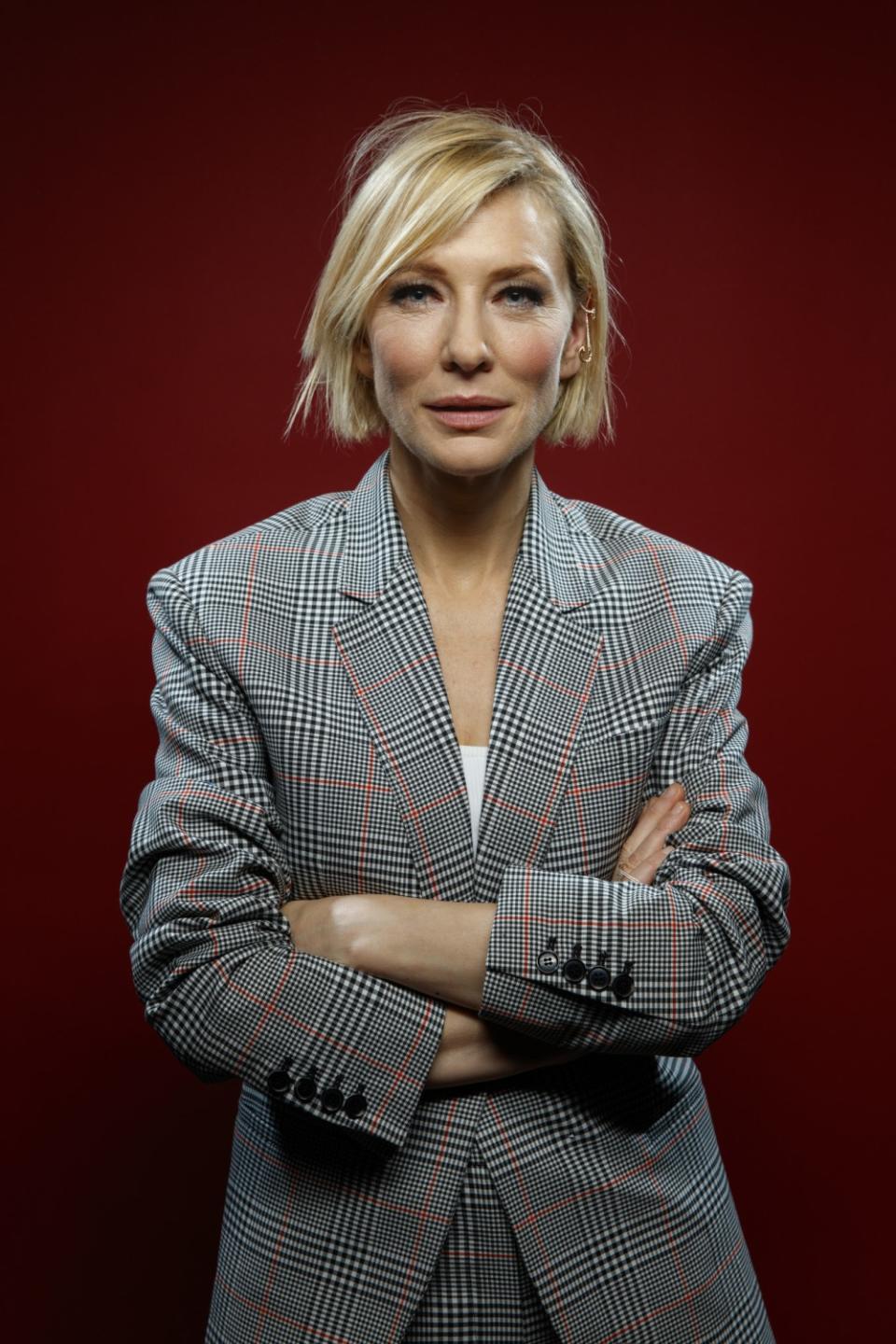 Cate Blanchett, from the film "Thor: Ragnarok," photographed in the L.A. Times photo studio at Comic-Con 2017.