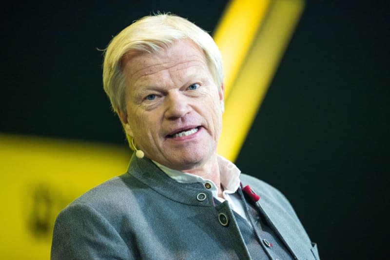 Oliver Kahn, ex-chairman of the supervisory board of FC Bayern Munich, takes part in a discussion event at the start-up fair "Bits & Pretzels". Peter Kneffel/dpa