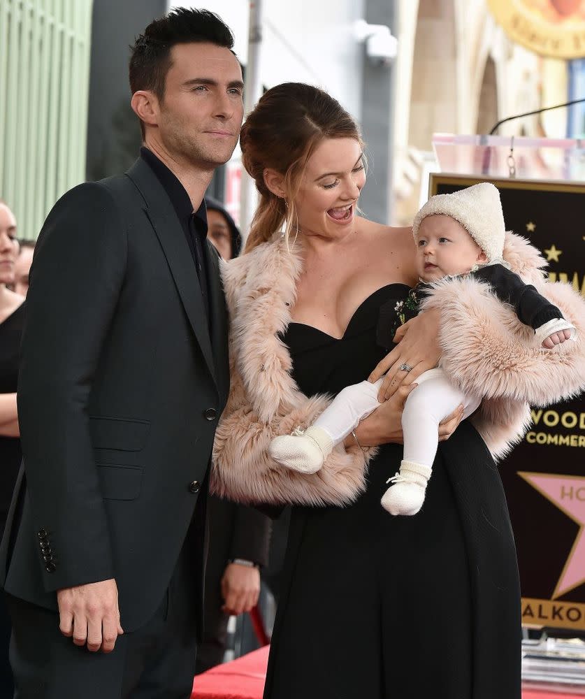 Adam Levine, Behati Prinsloo and Dusty