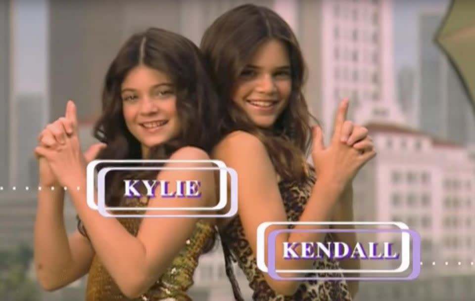 Look how young and innocent Kendall and Kylie were. Source: E! Entertainment