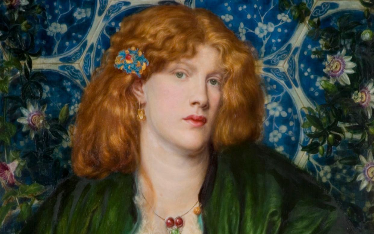 The Blue Bower by Dante Gabriel Rossetti, 1856