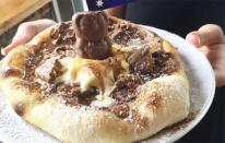 Introducing the Australia Day Dessert Pizza ðŸ«TIM TAM, MILO SAUCE, CARAMELLO KOALA & ICE CREAM ðŸ«available at Melbourne's Small Print Pizza Bar.