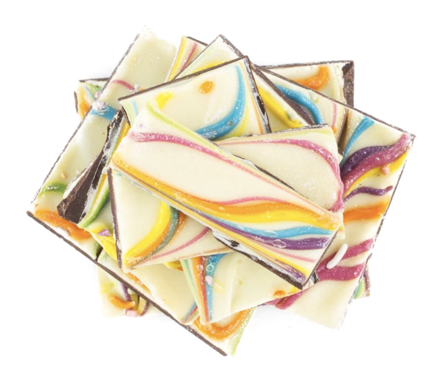 Rainbow Chocolate Bark