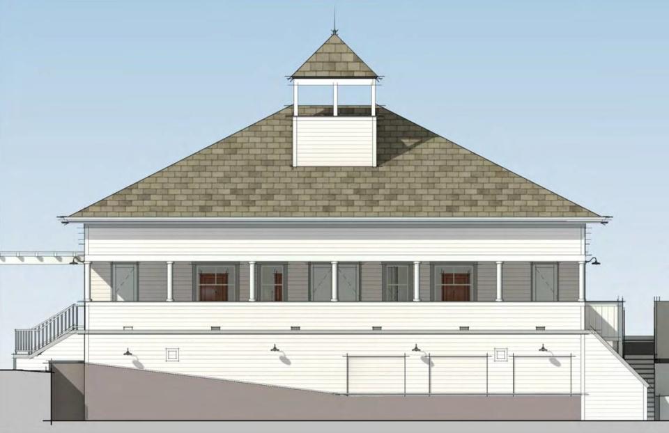 This rendering shows what the old Avila Beach Schoolhouse could look like remodeled into the eight-unit bed-and-breakfast.