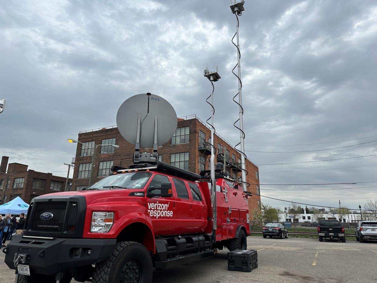 Verizon's Frontline team, for emergent needs, is deploying its Tactical Humanitarian Operations Response, known as "THOR," for the NFL draft.