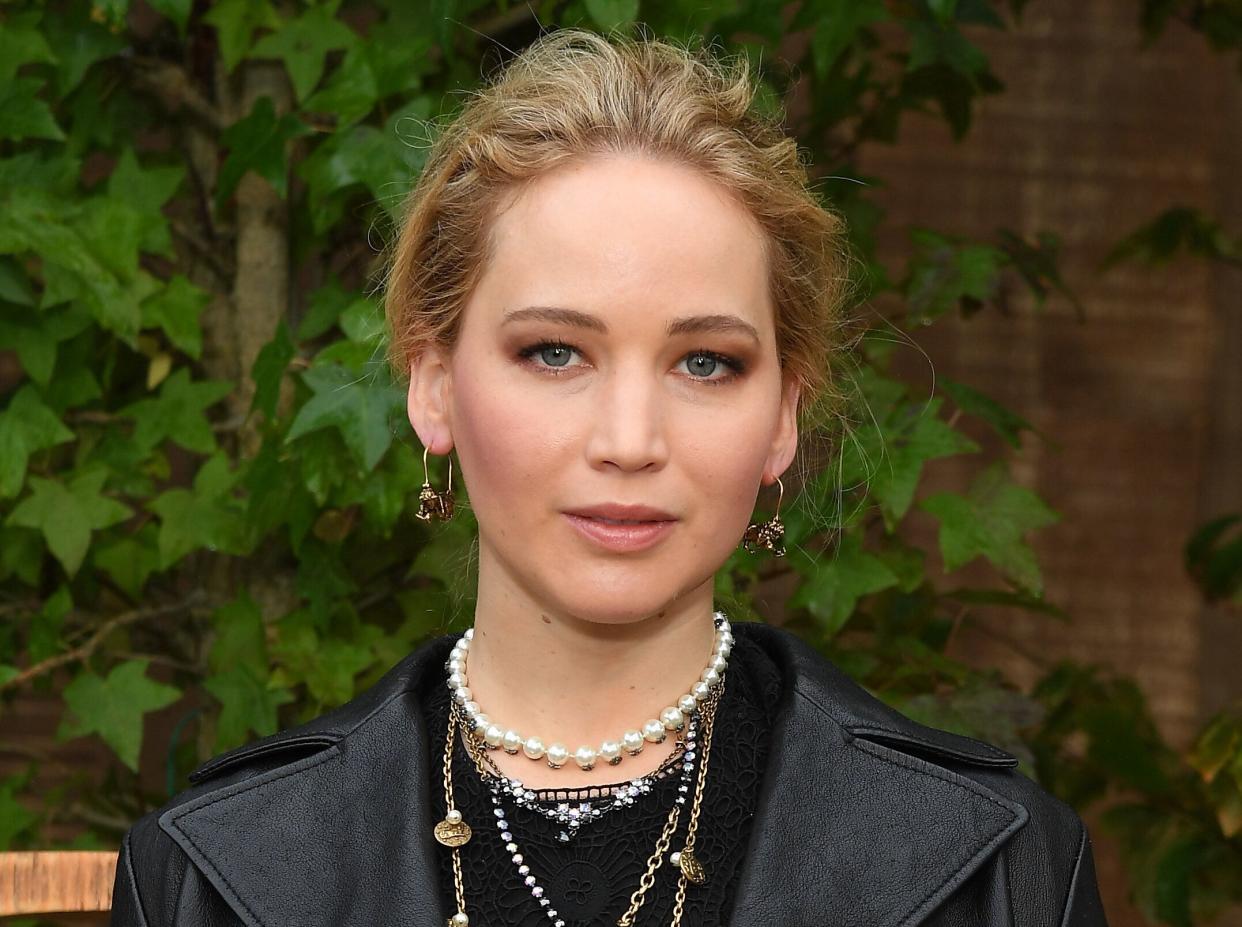 Jennifer Lawrence attends Paris Fashion Week in 2020. (Photo: Pascal Le Segretain via Getty Images)