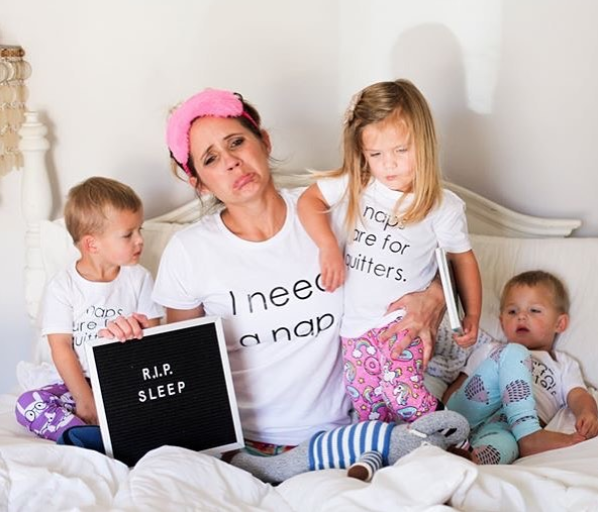 Sleep is something all parents wish they had more of. Photo: Instagram/thefortintrio