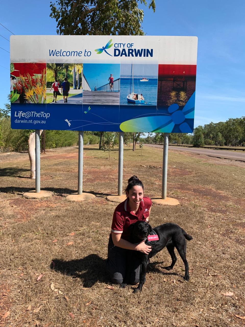 A passenger traveling from Bali, Indonesia to Australia was fined $1,874 after airport dog Zinta responded to a passenger’s backpack and found two undeclared egg and beef sausage McMuffins and a ham croissant were found in their luggage on arriving at Darwin Airport.