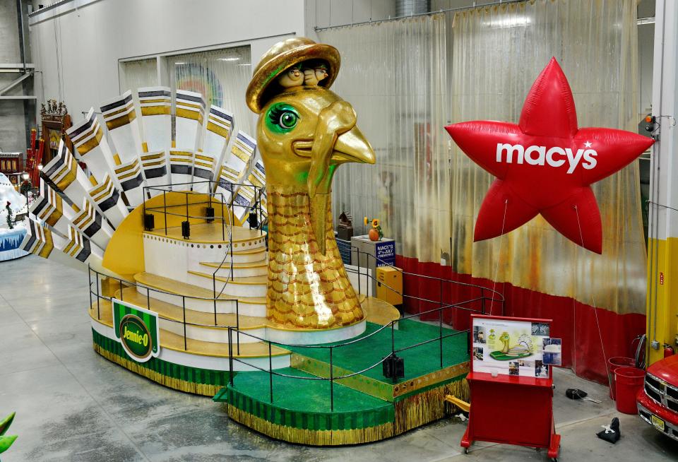 Jennie-O's float for the 94th annual Macy's Thanksgiving Day Parade was designed at the Macy's Parade Studio in Moonachie, Bergen County, New Jersey.