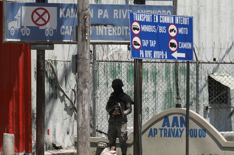 Haiti's capital almost completely cut off by blockades as gang violence intensifies, in Port-au-Prince