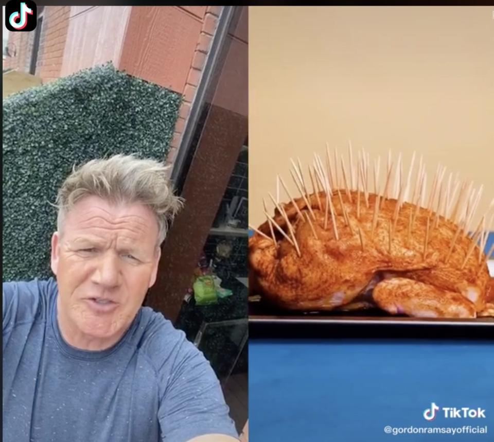 Gordon Ramsay chicken TikTok