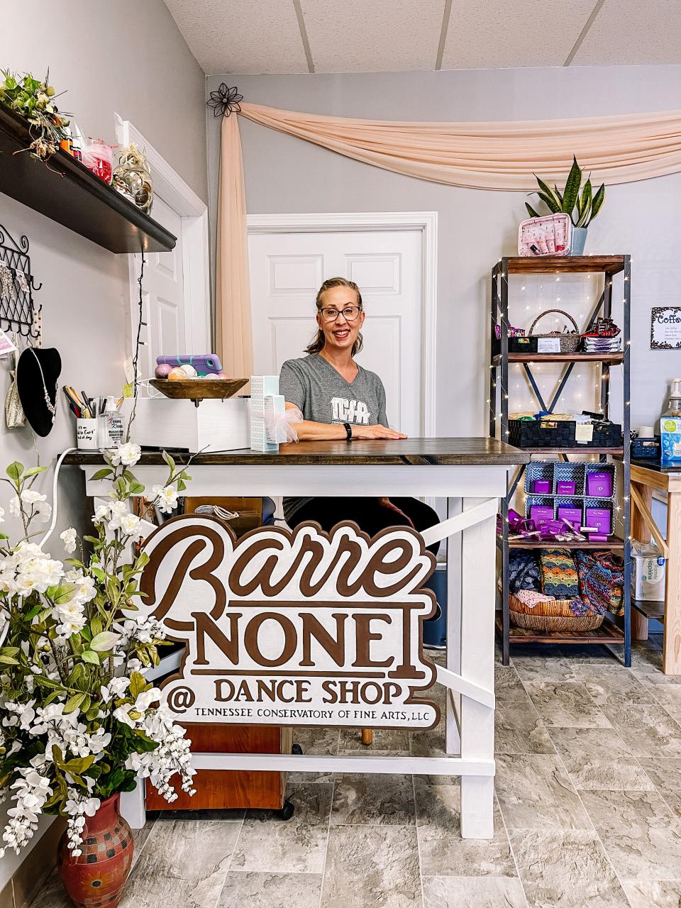 Gwendolyn Johnson Delaney made the move last year to open Barre None Dance Shop next door to her Tennessee Conservatory of Fine Arts (TCFA) studio to help outfit dancers from their hair accessories down to their pointe shoes. Fountain City, Sept. 8, 2022.