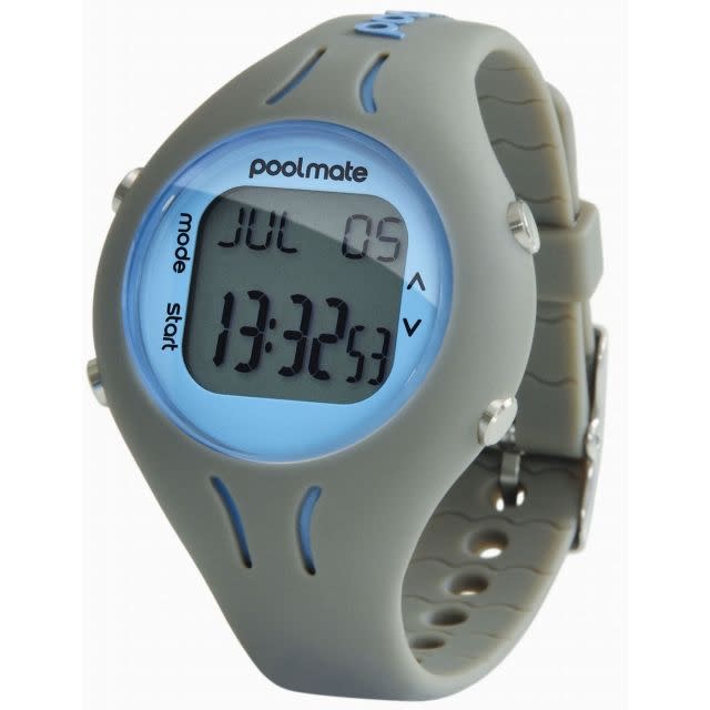 Poolmate counts laps, number of movements, speed, distance and calories burned