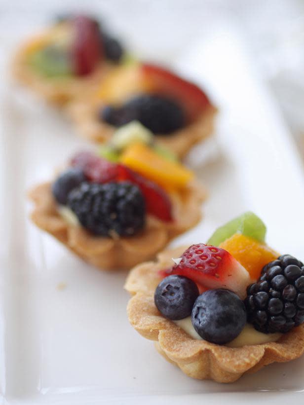 Champagne-Glazed Fruit Tarts