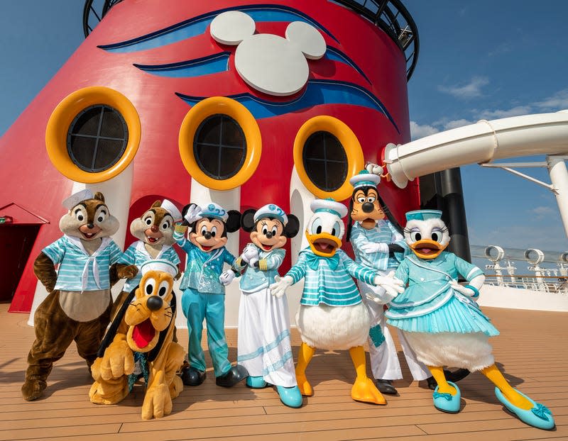 Disney Cruise 25th anniversary Mickey and friends