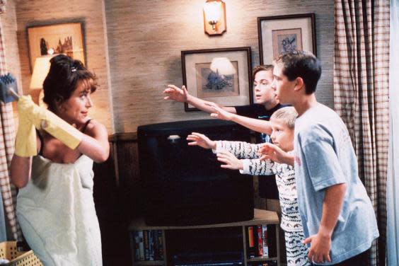 Jane Kaczmarek, Frankie Muniz, Erik Per Sullivan, and Christopher Ke Masterson in 'Malcolm in the Middle' (Rex)