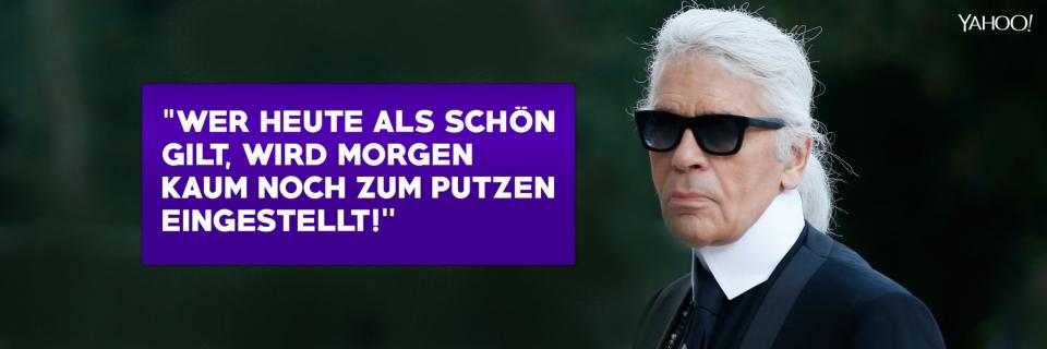 Karl Lagerfeld: Seine besten Sprüche