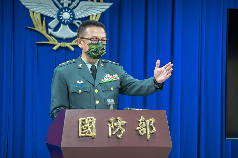 國防部軍事發言人孫立方少將。   圖：國防部提供（資料照）