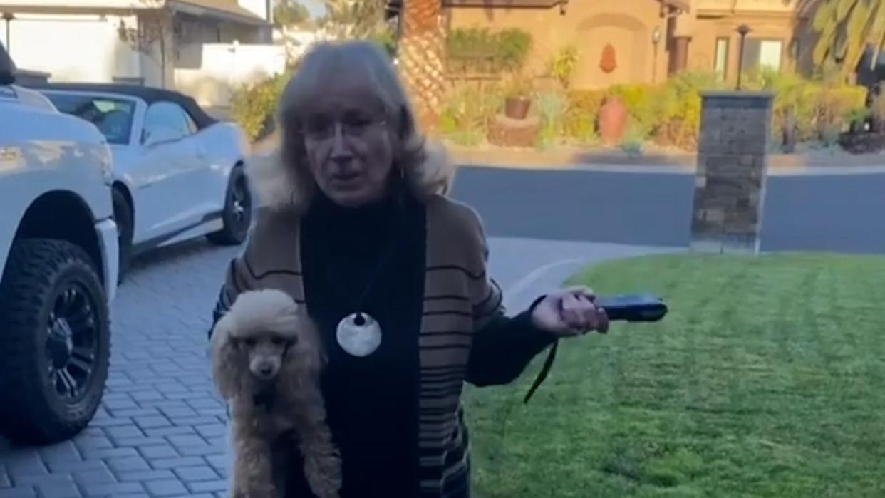 <p>Adana Dean who wielded taser while confronting the family in California</p> (Screen grab from Instagram )