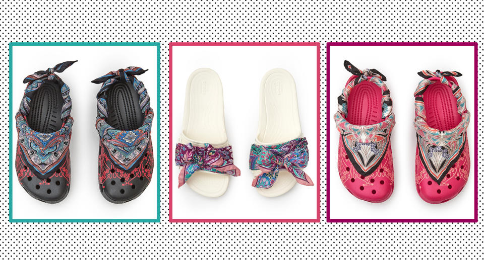 Liberty London and Crocs have collaborated to create a new, stylish collection. (Yahoo Style UK)