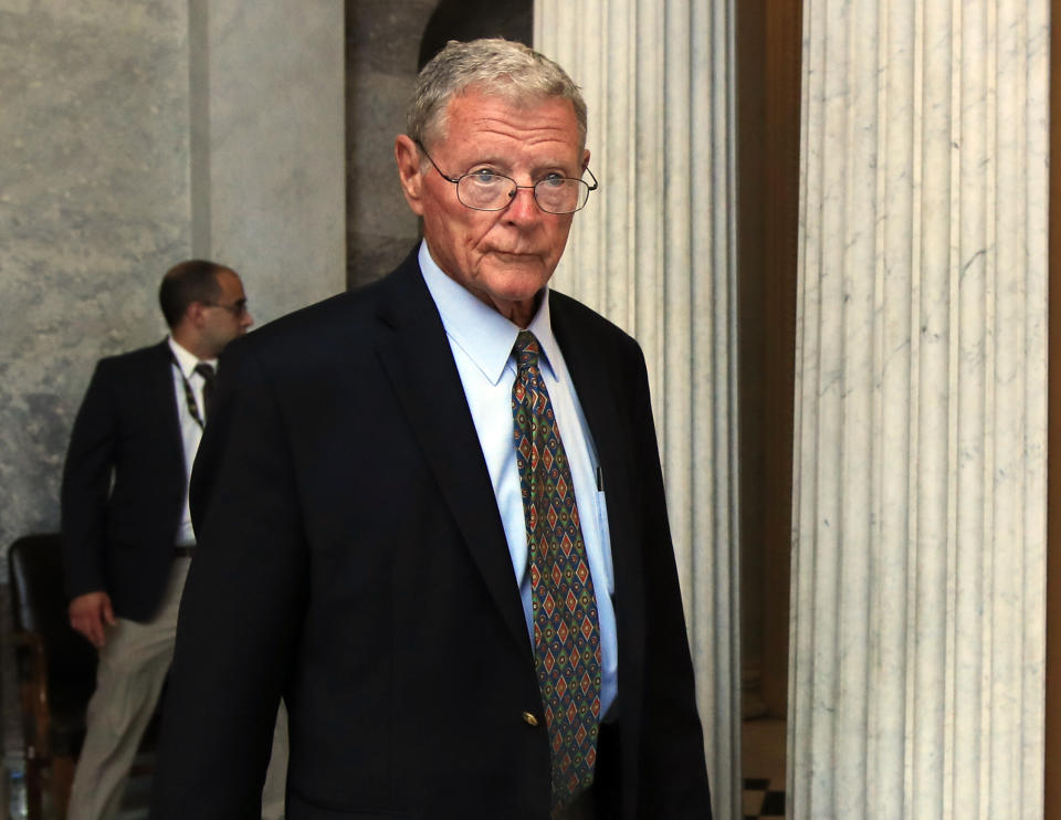 El senador James Inhofe en 2017 (AP/Manuel Balce Ceneta)