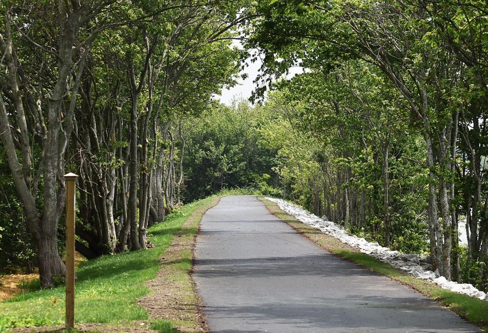 The Quequechan Rail Trail has been extended near LePage's Restaurant at the Westport line.