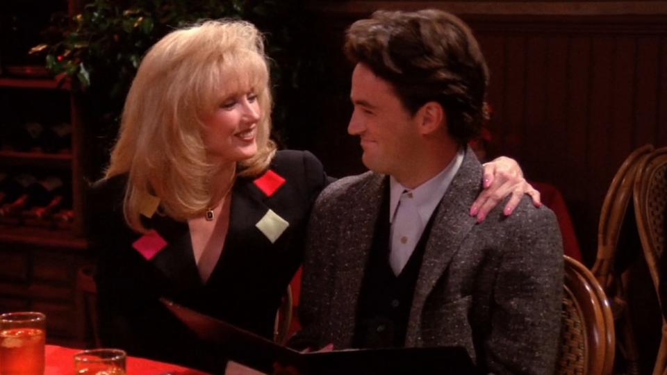 Morgan Fairchild and Matthew Perry on Friends.