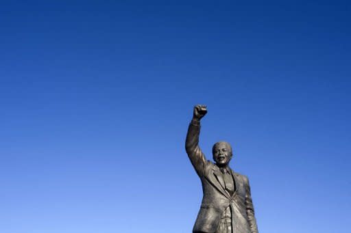 Una estatua del expresidente sudafricano Nelson Mandela cerca de Paarl, fotografiada este 10 de junio de 2013