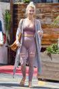 Julianne Hough steps out in a lavender workout set on Friday in L.A.