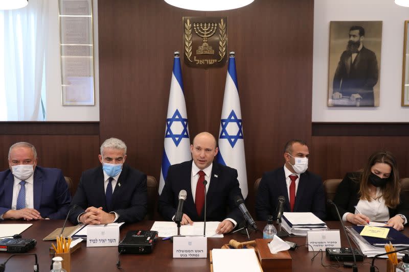 Israeli cabinet meeting in Jerusalem