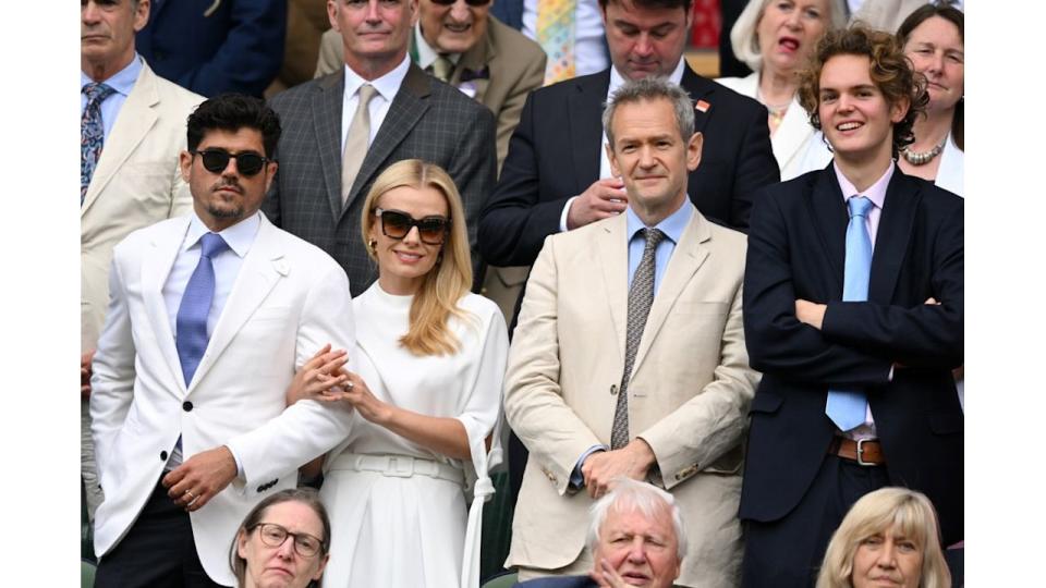 people in royal box at wimbledon