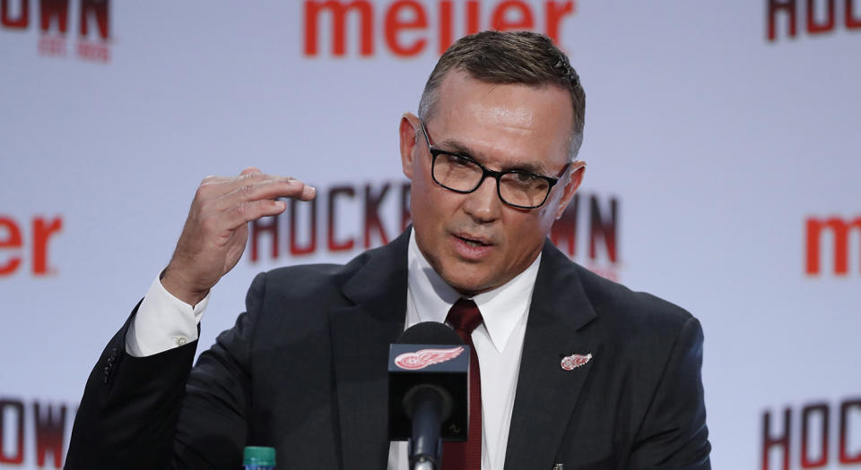 Detroit Red Wings GM Steve Yzerman. (AP Photo/Carlos Osorio)